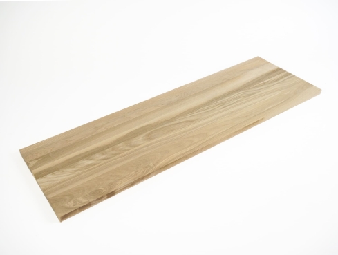 Solid wood edge glued panel Ash Brownheart A/B 19mm, full lamella, customized DIY